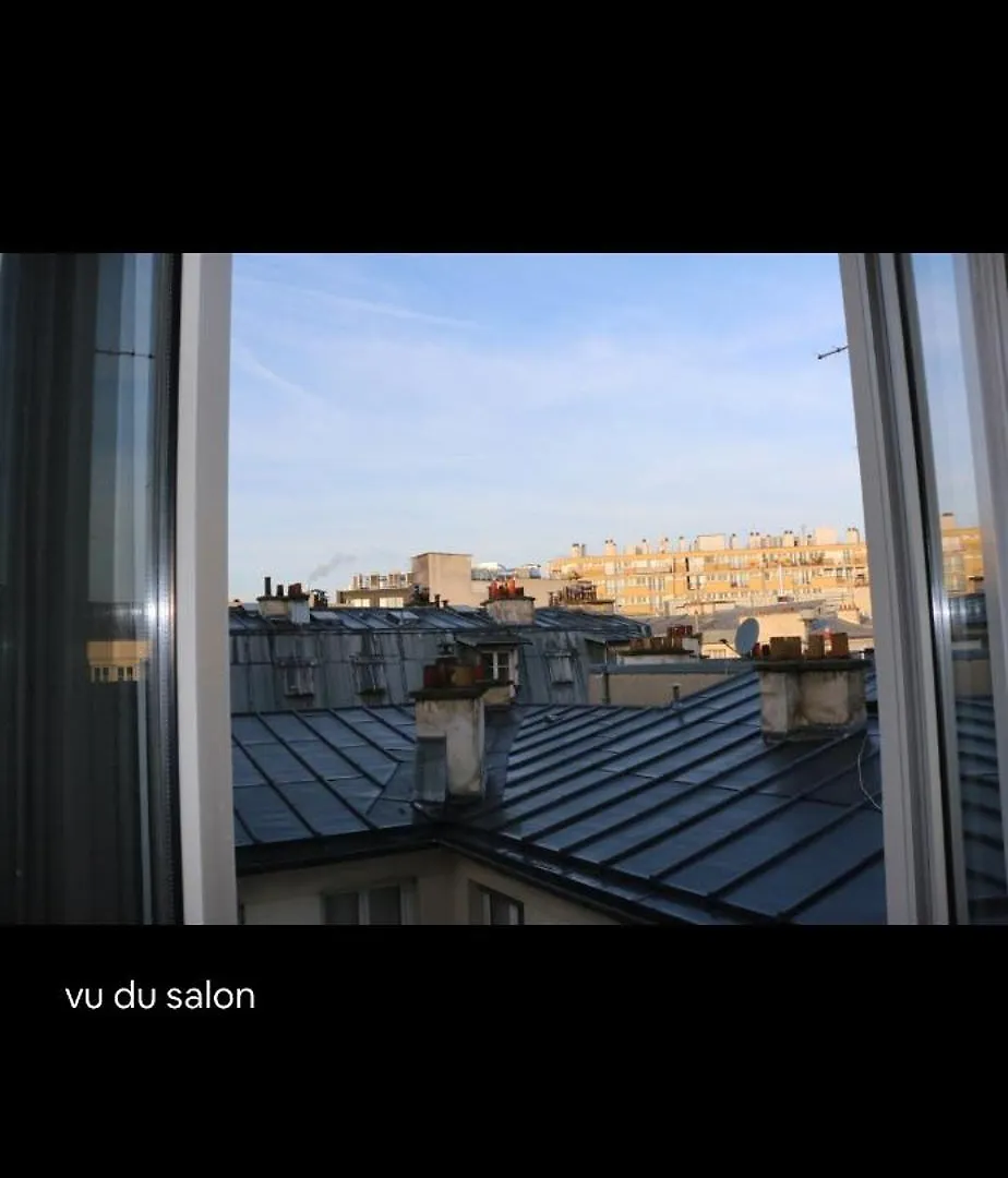 Deux Pieces Lumineux Calme, Vue Sur Le Ciel ! Appartement Parijs 0*,